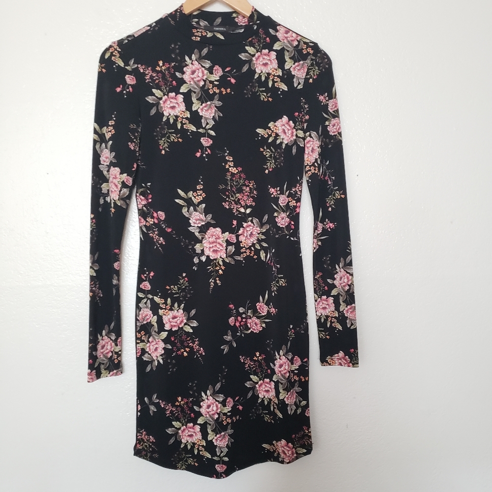Floral long sleeve dress